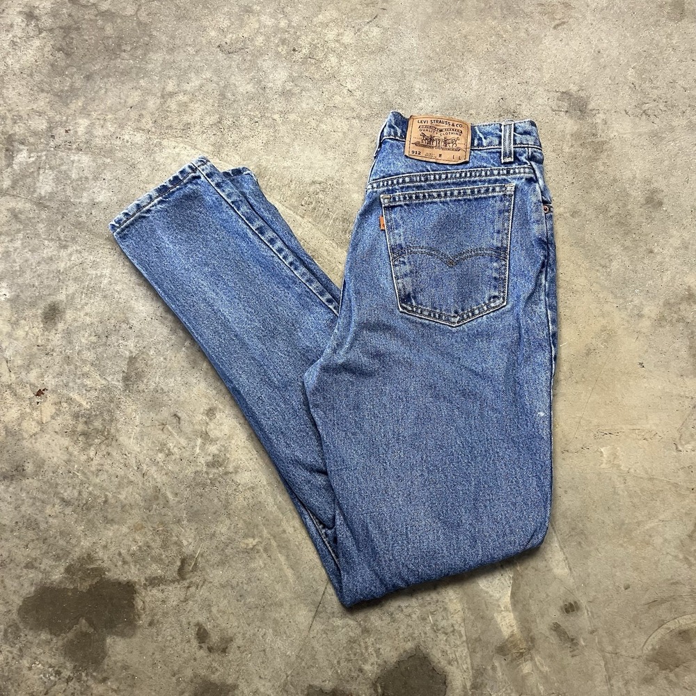 Levi's Jeans Men 30x32 Blue 512 Orange Tab Slim Tapered 90s VTG USA